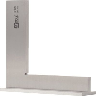 Square with stock DIN 875/0, 100mm