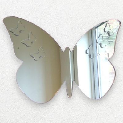 6 Butterfly Mirrors on 35cm Big Butterfly Mirror