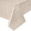 2 Plastic Rectangular Tablecloths 54"X 108" Table Cover - Ivory view 1