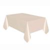 2 Plastic Rectangular Tablecloths 54"X 108" Table Cover - Ivory view 2