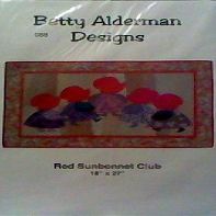 Red Sunbonnet Club Wall Hanging