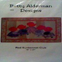 Red Sunbonnet Club Wall Hanging