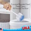 LOLA Classic Toilet Brush, 6 Pack, Durable Fiber Stiff Bristles, Compact Size, Non-Scratch, Long-Lasting view 2