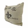 Deco 79 Fabric Pillow, 16 by 16-Inch, Paris Emboss view 2