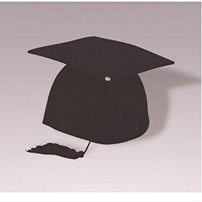 Plush Graduate Cap 10in. Pkg/3