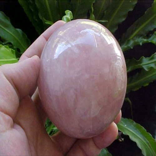 A8101 Gemqz Pink Rosequartz Carved Sphere Awesome !!