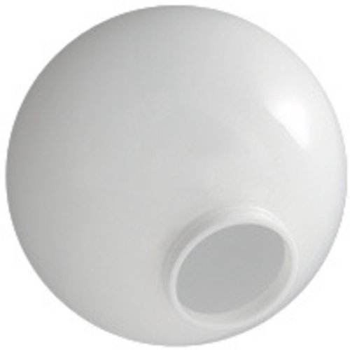 12 in. White Acrylic Globe - 4 in. Extruded Neck Opening - American PLAS-12NW4