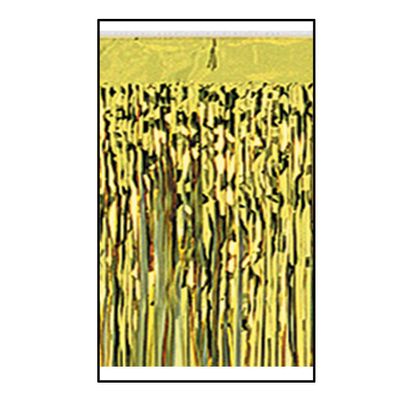 1-Ply FR Metallic Fringe Drape (gold) Party Accessory  (1 count)