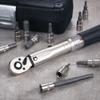 Venzo Bicycle Bike 1/4 Inch Driver - Torque Wrench Allen Key Tools Socket Set Kit 2-24Nm - Small Adjustable view 2