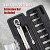 Venzo Bicycle Bike 1/4 Inch Driver - Torque Wrench Allen Key Tools Socket Set Kit 2-24Nm - Small Adjustable view 3