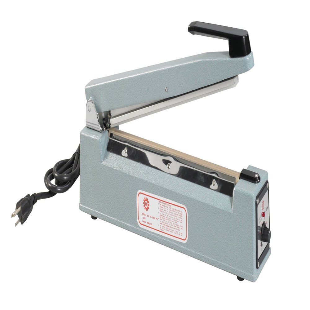 Aviditi Wide Seal 12" Impulse Manual Heat Sealing Bag Machine for Closing Plastic Poly Bags and Tubing (1 Machine)