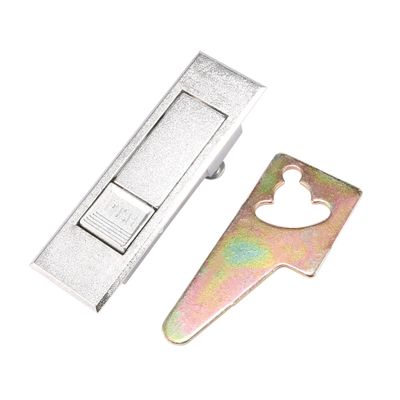 uxcell Electric Cabinet Push Button Handle Lock Silver Tone