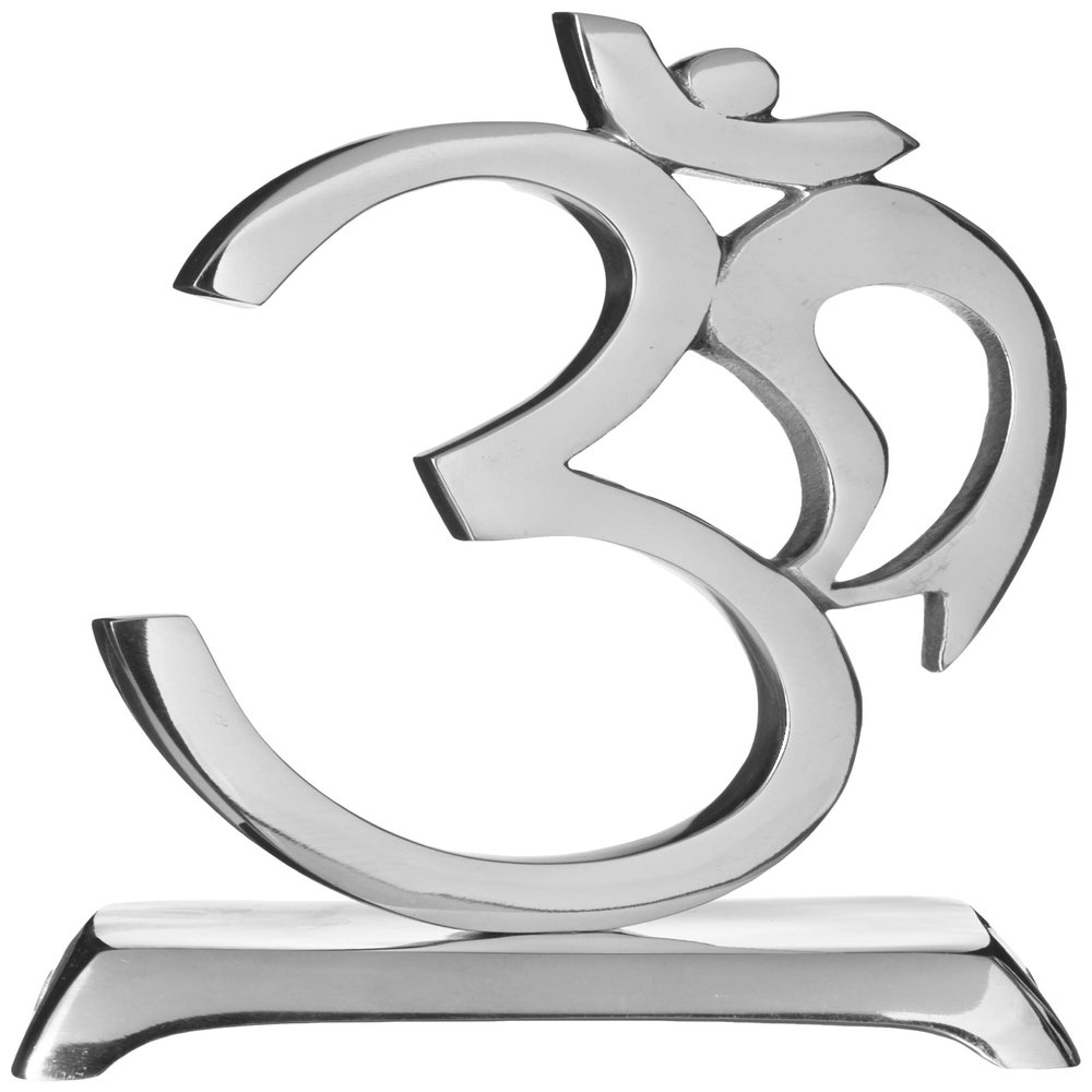 Lunares Om Sculpture, Silver