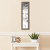 ArtToFrames 7x31 Inch Silver Picture Frame, This 1.50 Inch Custom Wood Poster Frame is Aged White Gold - Comes with Economy Acrylic and Corrugated Backing (2WOMD8808-7x31) view 2
