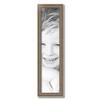 ArtToFrames 7x31 Inch Silver Picture Frame, This 1.50 Inch Custom Wood Poster Frame is Aged White Gold - Comes with Economy Acrylic and Corrugated Backing (2WOMD8808-7x31) view 3