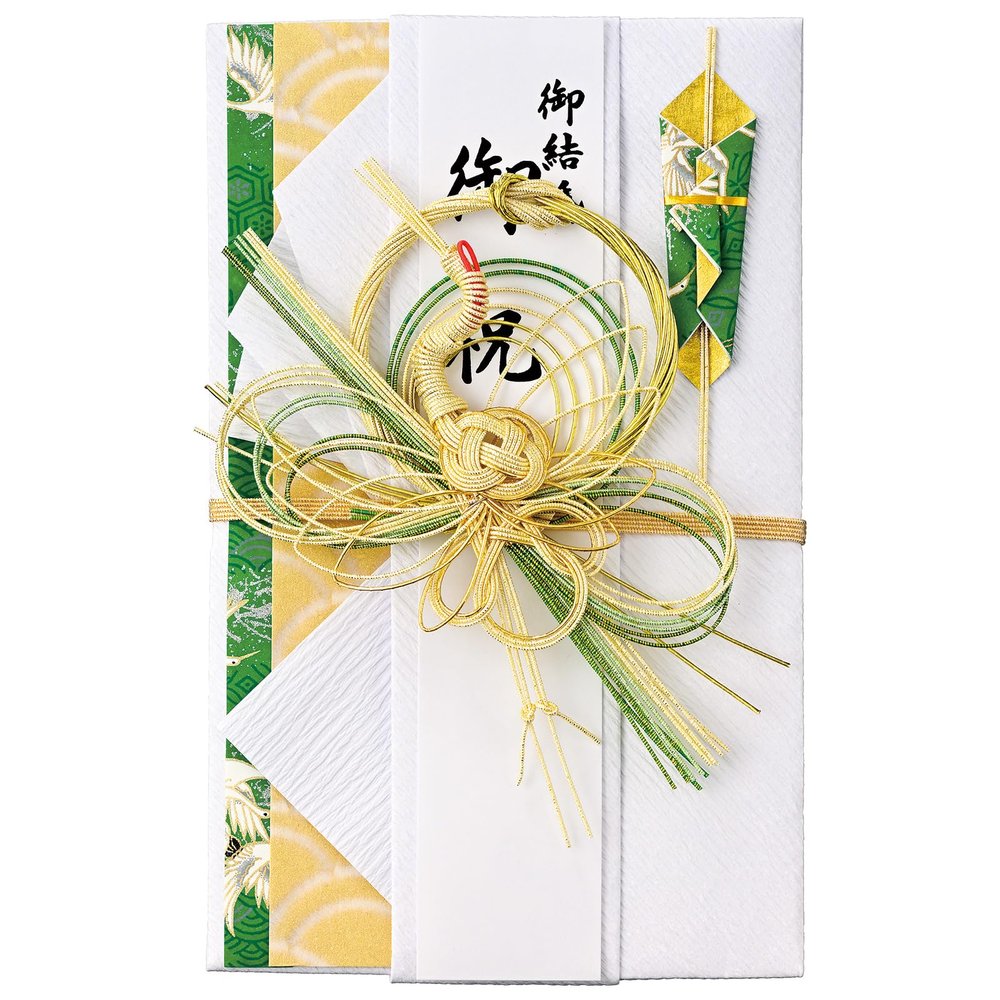 Maruay Ceremony Bag, Wedding Design, Japanese Style, Towa, Crane, Green, 1 Piece
