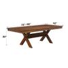 Acme Apollo Dining Table, Distressed Oak Finish view 3
