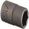 3/8" Drive 6 Point Standard Black Industrial Socket - 7/16" view 1