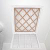 EZ-FLO 20 x 25 Inch (Duct Opening) White Return Air Vent Cover for Wall or Ceiling, Solid Steel Return Air Grille, HVAC Air Return, 61633 view 4