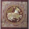 Exclusive Thai Decor Horse - Red Felt and Maroon Silk Border - ETD2009H-S-M view 1