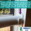 Wedgit Maxi Twist Tight Large Size Sliding Door Security Bar Extends 25 to 42, Sliding Door Lock Bar to Keep Intruders from Getting in, Also Ideal for Sliding & Single Hung Windows, White view 3