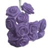 72 Large Ribbon Roses Wedding Favor Flower Lavender view 1