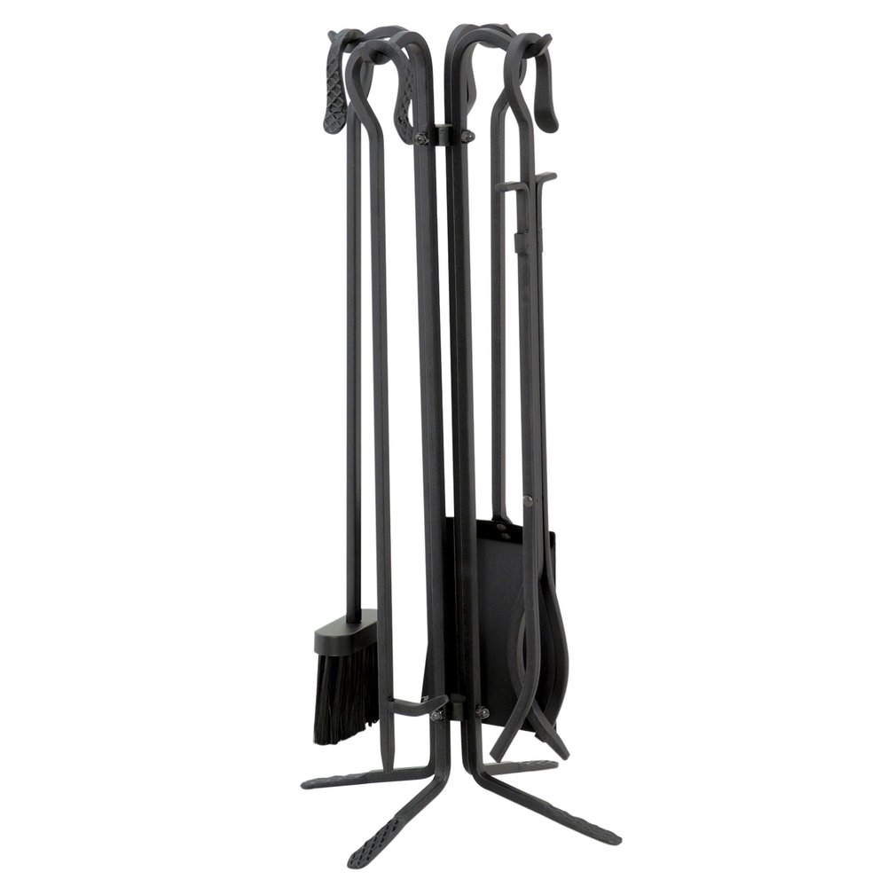 UniFlame 5-Piece Black Fireplace Tools Set T18070BK