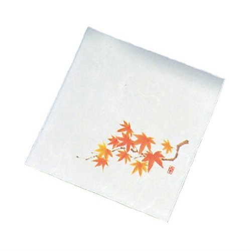 Moriyai NS-24 New Four Seasons Kaiseki Paper, 4 Size (100 Sheets), Red Maple