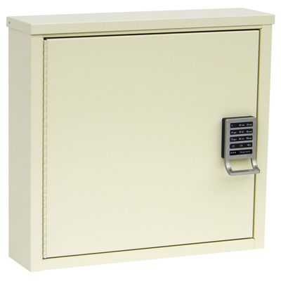 Omnimed 291600-BG Patient Security Cabinet with Programmable E-Lock, 4"/Shallow, Beige