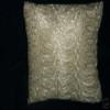 Ivory Satin Design Ring Bearer Pillow view 1