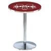 Holland Bar Stool Co. L214-42" Chrome Mississippi State Pub Table view 1