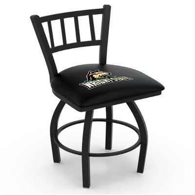 L018 Wright State 30" Swivel Bar Stool with Black Wrinkle Finish