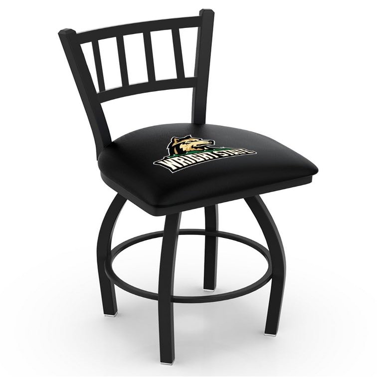L018 Wright State 30" Swivel Bar Stool with Black Wrinkle Finish