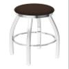 802 Misha 30" Swivel Bar Stool with Chrome Finish and Rein Coffee Seat view 1