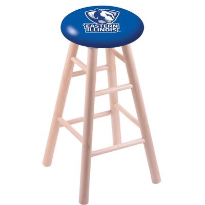Holland Bar Stool Co. Maple Bar Stool in Natural Finish with Eastern Illinois Seat by The