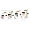 Holland Bar Stool Co. Maple Bar Stool in Natural Finish with Eastern Illinois Seat by The view 2