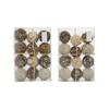 Deco 79 Dried Plant Handmade Decorative Ball Orbs & Vase Filler with Varying Designs, Set of 2 10"H, 7"W, Brown view 3