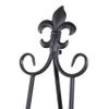 Deco 79 Metal Scroll Extra Large Free Standing Adjustable Display Stand Easel with Chain Support, 21" x 1" x 65", Black view 4