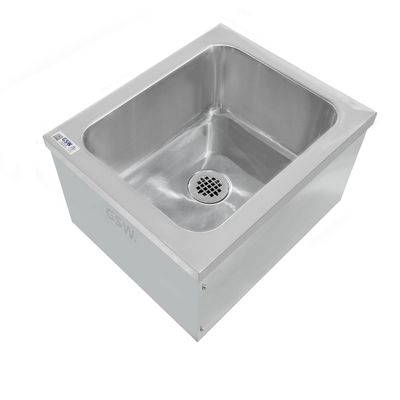 ACE Equipment Stainless Steel Floor Mount Mop Sink (24" x 24" x 14")