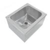 ACE Equipment Stainless Steel Floor Mount Mop Sink (24" x 24" x 14") view 1