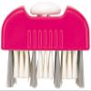 Aiwa Bath Cleaning Pink Whole Bath Pig Brush, 2 Tier Switchable Type, Groove, Flat, Made in Japan view 1