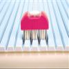 Aiwa Bath Cleaning Pink Whole Bath Pig Brush, 2 Tier Switchable Type, Groove, Flat, Made in Japan view 4