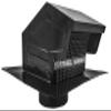 Galvanized Steel Roof Vent Cap with Damper & Removable Screen view 1