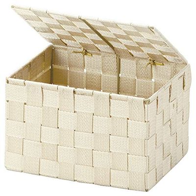 Chidori-sangyo Chidorisangyou Basket, Beige, W 9.1 x D 6.3 x H 5.7 inches (23 x 16 x 14.5 cm)