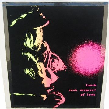 1970's Nude Woman Flocked Hippie Neon Blacklight Vintage 1960s Authentic Original Poster 27" x 40"