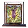 Meyda Tiffany 68552 Jack-in-The-Pulpit Lighted Decorative Mini Tabletop Window, 9.5" Width x 10.5" Height view 1