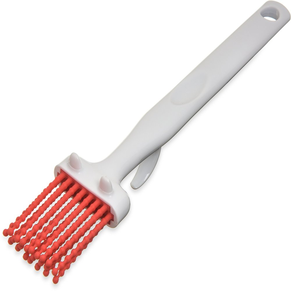 Carlisle FoodService Products 4040305 Silicone Basting Brush with Hook, 2", Red (Case of 12)