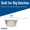 Carlisle FoodService Products 601000 Chrome Plated Nickel Steel Mesh Fryer Basket, 8-3/4" Diameter x 4-3/4" Depth (Case of 12) view 4