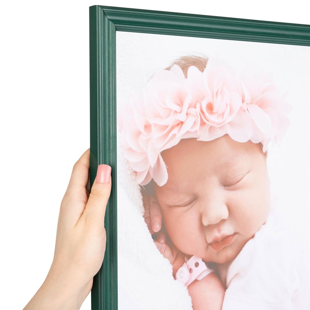 ArtToFrames 15x26 inch Green Stain on Red Leaf Maple Wood Picture Frame, 2WOM0066-60823-YGRN-15x26