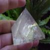 B1517 Gemqz Clear Quartz Carved Pyramid !!! view 1
